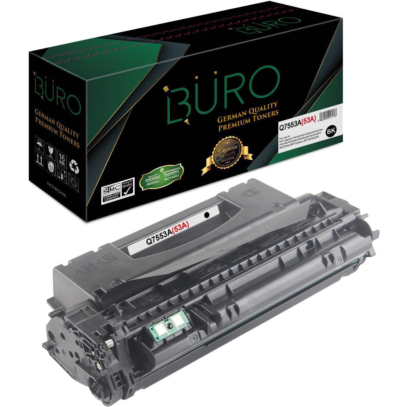 Buro 53A Q7553A Black Toner Cartridge-Compatible Inks-Buro-Star Light Kuwait