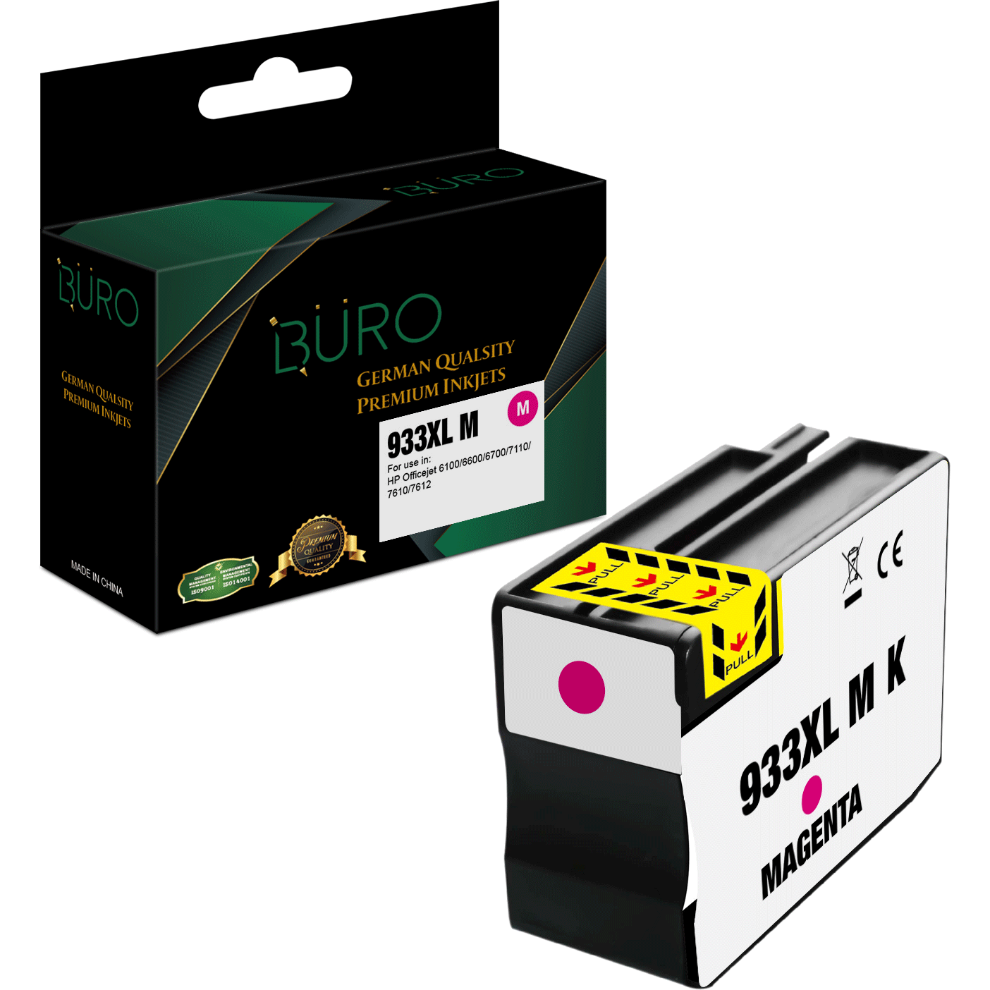 Buro 933 Xl Magenta Ink Cartridge-Compatible Inks-Buro-Star Light Kuwait