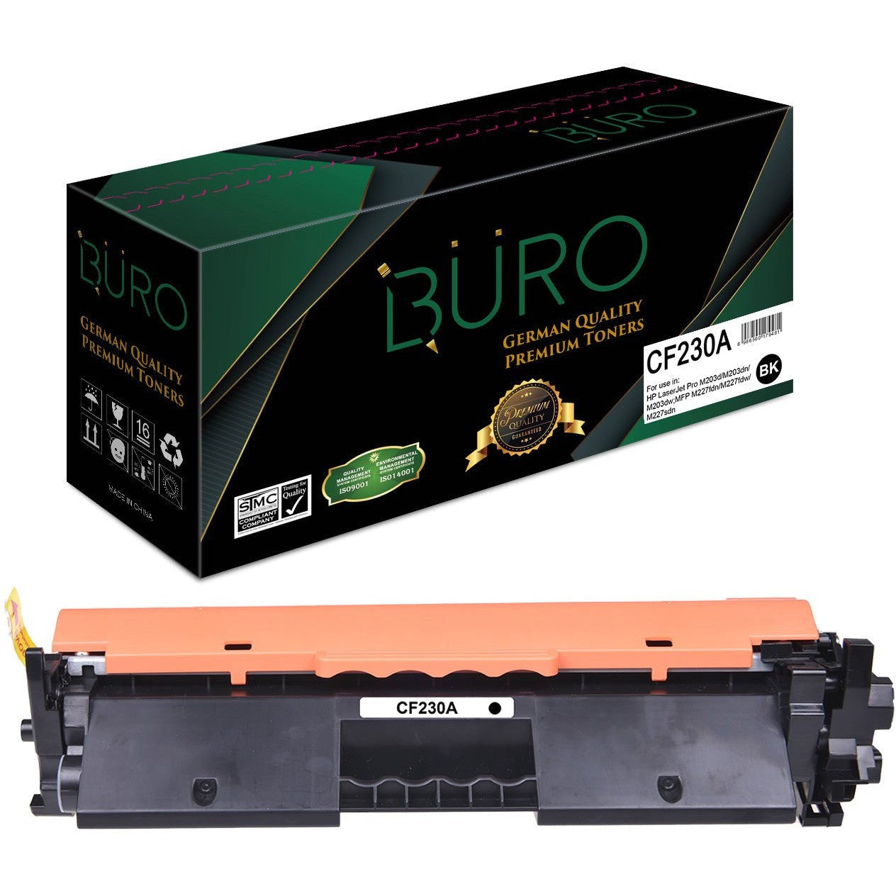 Buro Cf230A Compatible Laserjet Toner For Hp Cf230A (Black)- 30A-Compatible Inks-Buro-Star Light Kuwait