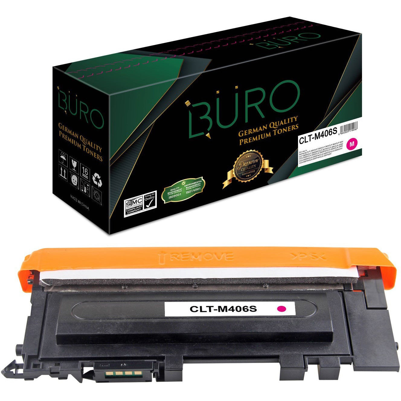 Buro Clt M406S Compatible Toner For Samsung Magenta Clt M406S-Compatible Inks-Buro-Star Light Kuwait