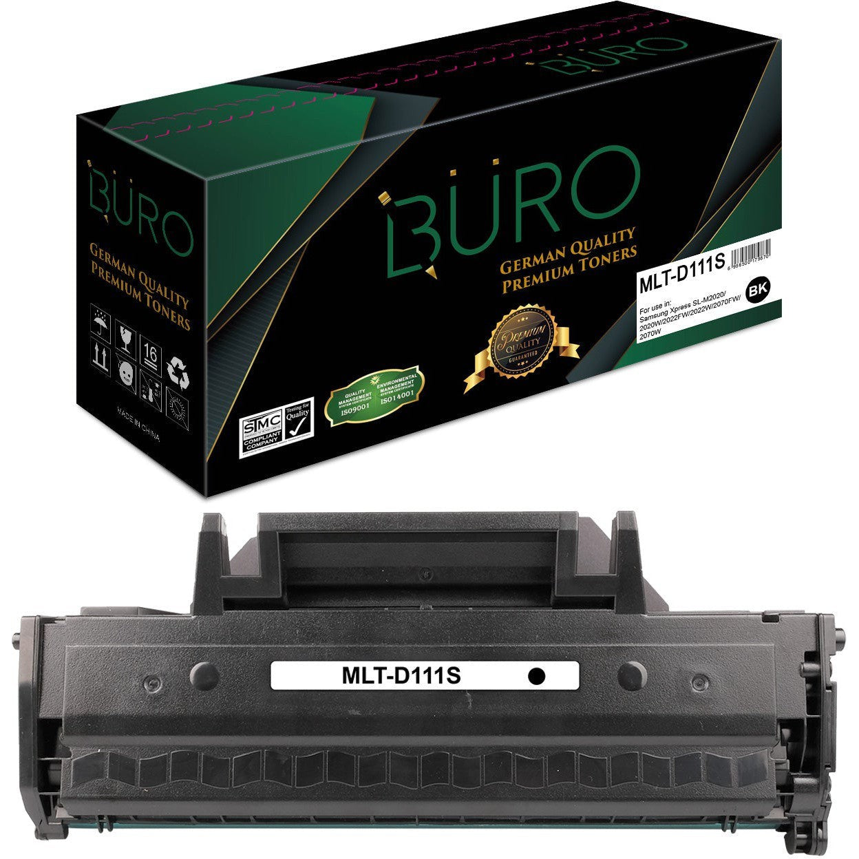 Buro Mlt D111S Compatible Toner For Samsung Black Mlt D111S-Compatible Inks-Buro-Star Light Kuwait