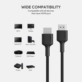 AUKEY CB-H01 BK HDMI Cable 2 meter (2-Pack) – Black & Red