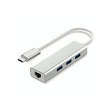 KUWES TYPE-C To 3-Port USB-A Hub with RJ45 Adapter