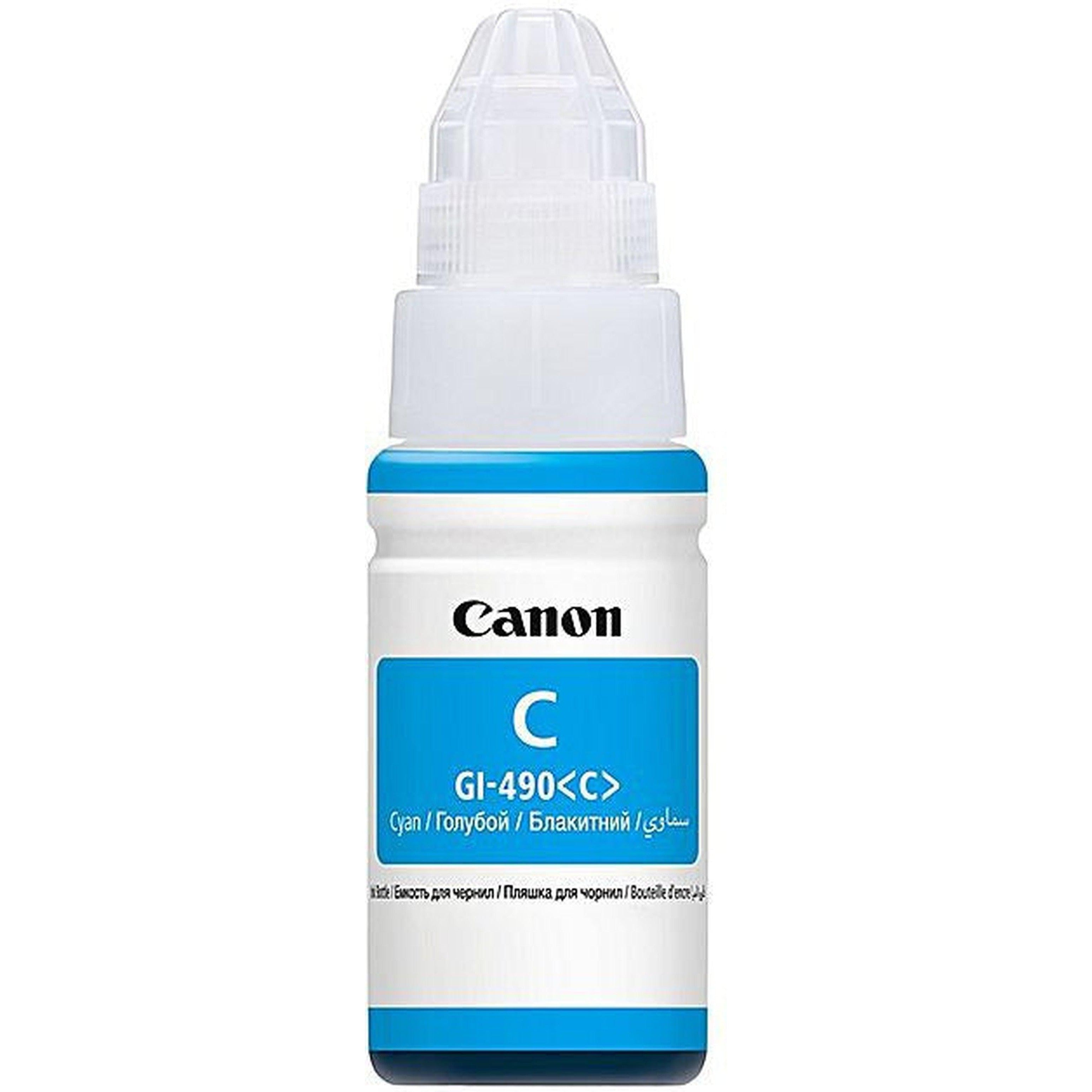 Canon Gi 490 Cyan Ink Bottle-Inks And Toners-Canon-Star Light Kuwait