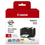 Canon Ink 1400Xl Combo Pack Black/Cyan/Yellow/Magenta Multi Pack-Inks And Toners-Canon-Star Light Kuwait