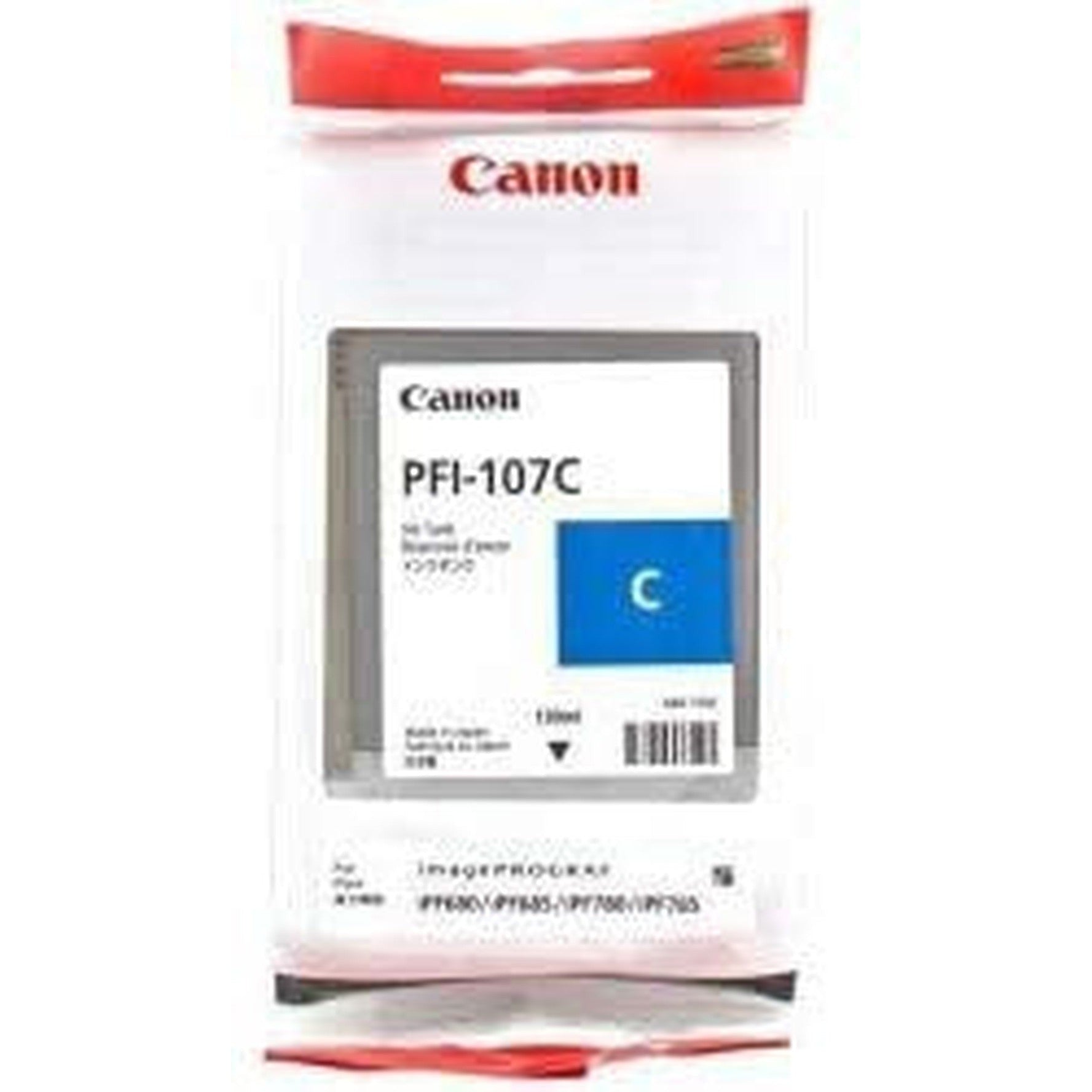 Canon Pfi 107C Cyan Ink 130Ml-Inks And Toners-Canon-Star Light Kuwait