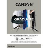 Canson Pad Cangrad Mix Media Grey 30S A4 220G