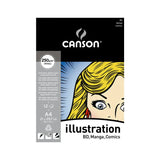 Canson Paper Pad For Illustrated And Comics "Illustration" 12F A4 250G
