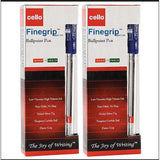 Cello Fine Grip Ball Pen Pack Of 12-Pens-Cello-Black-Star Light Kuwait