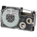 Casio 9Mm Black-On-White Standard Label Tape (Xr-9We1)-Label Printers-Casio-Star Light Kuwait