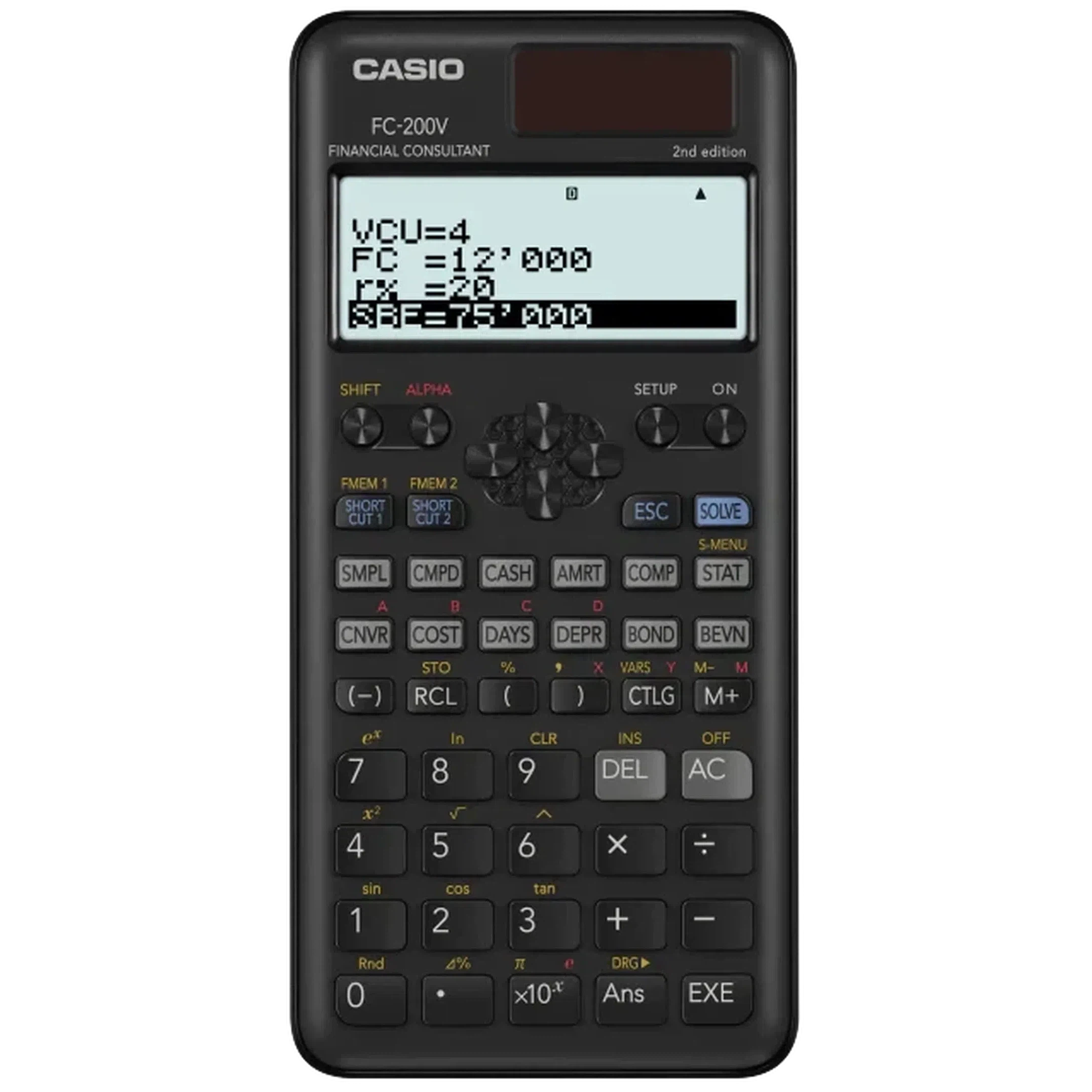 Casio Fc-200V Financial Calculator-Calculators-Casio-Star Light Kuwait