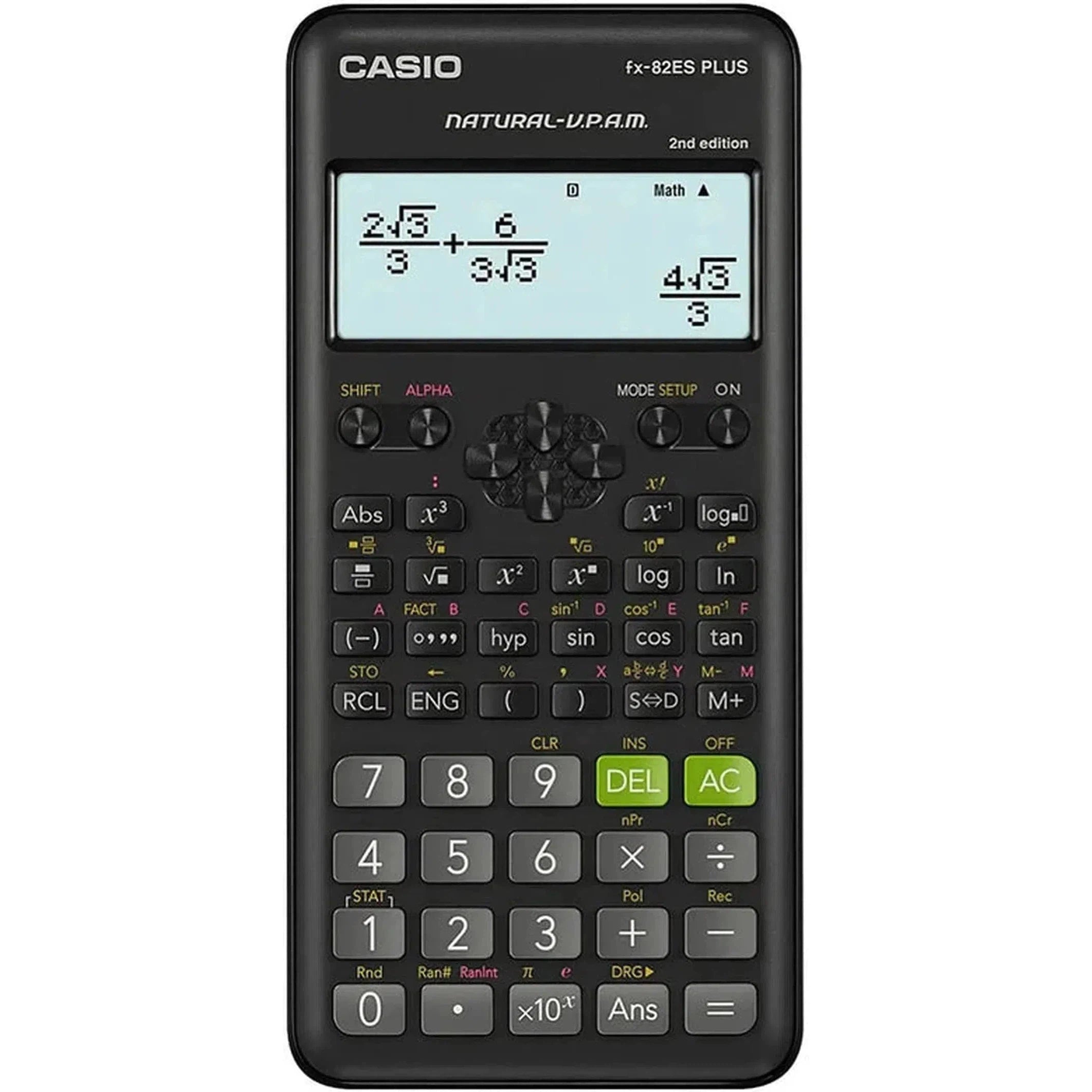 Casio Fx82Es Plus Black Display Scientific Calculator With 252 Functions-Calculators-Casio-Star Light Kuwait