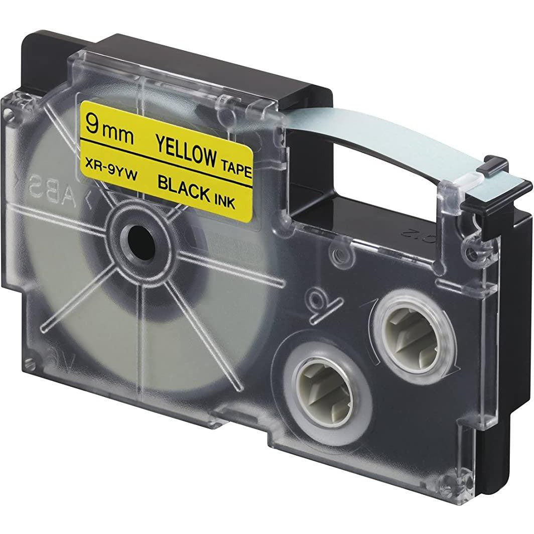 Casio Label Black And Yellow Xr 9Yw1-Label Printers-Casio-Star Light Kuwait