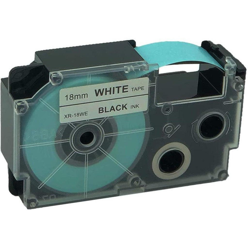 Casio Label Black On White Xr-18We1-Label Printers-Casio-Star Light Kuwait
