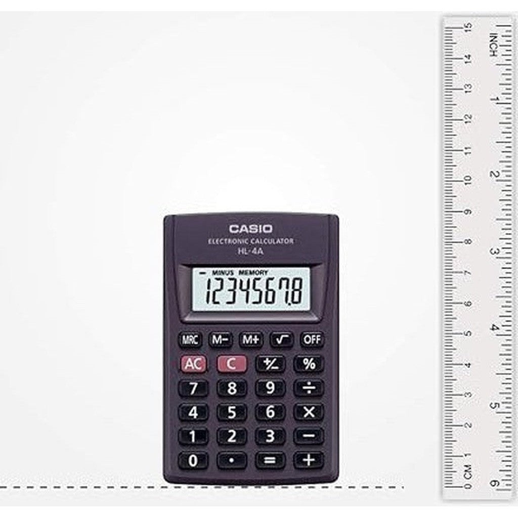 Casio Pocket Calculator Hl-4A-Calculators-Casio-Star Light Kuwait