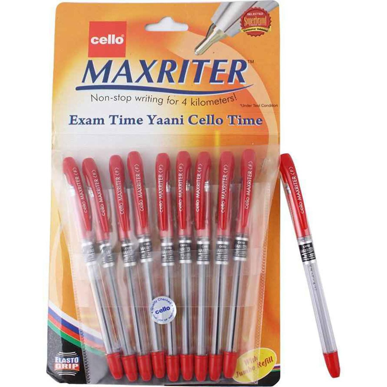 Cello Maxriter Pen Set 12Pcs / Pkt-Pens-Cello-Red-Star Light Kuwait