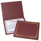 Certificate Holder with Print - Red Color
