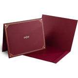 Certificate Holder with Print - Red Color