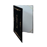 Certificate Holder with Print Velvet Frame - Black Color