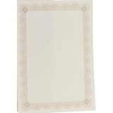 Certificate Paper Brief Card - Beige/Green