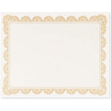 Certificate Paper Cream Color & Golden Border