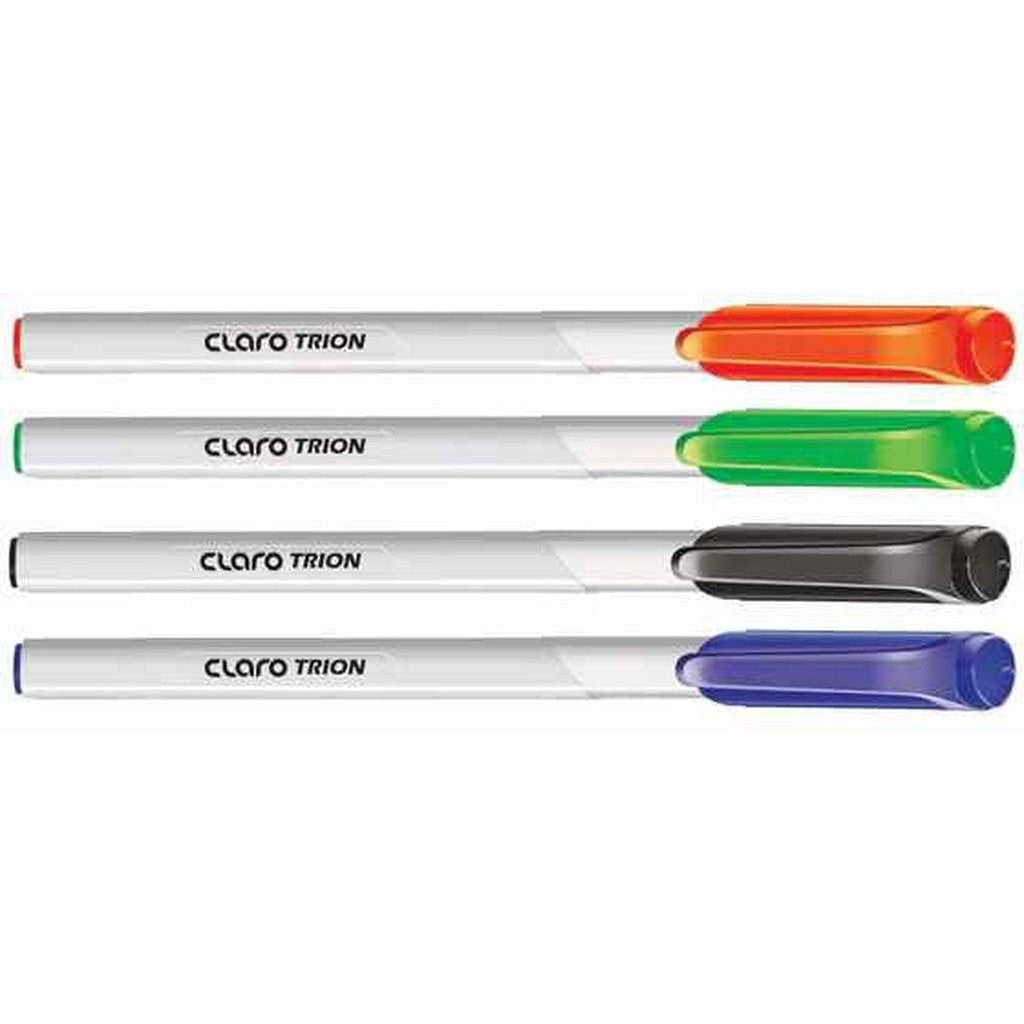 Claro Trion White C-Cap Pen 1.0 Mm (12/Box)-Pens-Other-Blue-Star Light Kuwait
