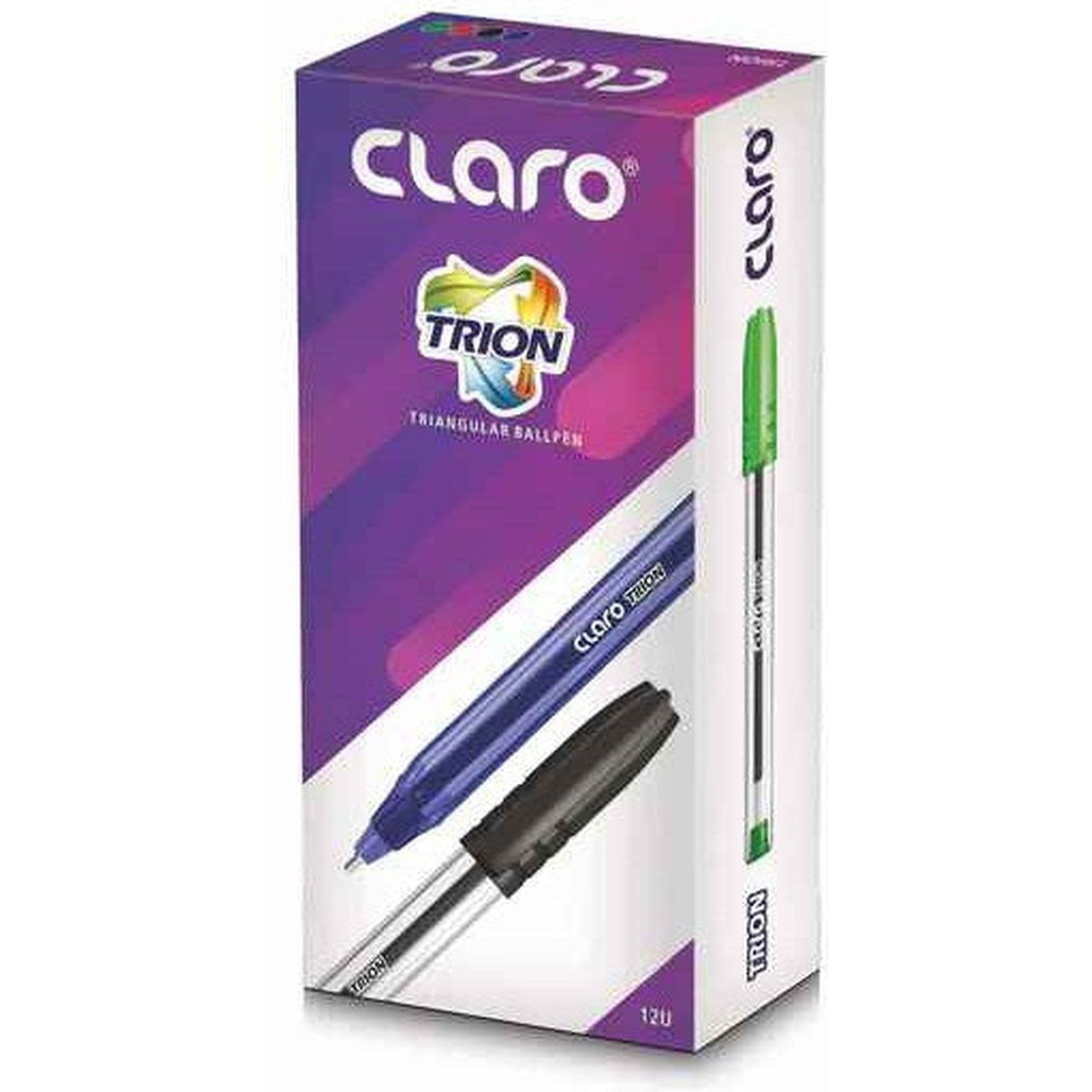 Claro Trion White C-Cap Pen 1.0 Mm (12/Box)-Pens-Other-Blue-Star Light Kuwait