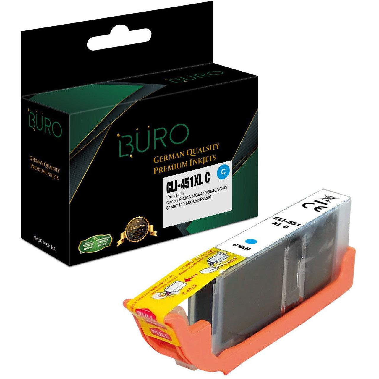 Compatible Canon Cli 451 Xl Cyan Buro-Compatible Inks-Compatibles-Star Light Kuwait