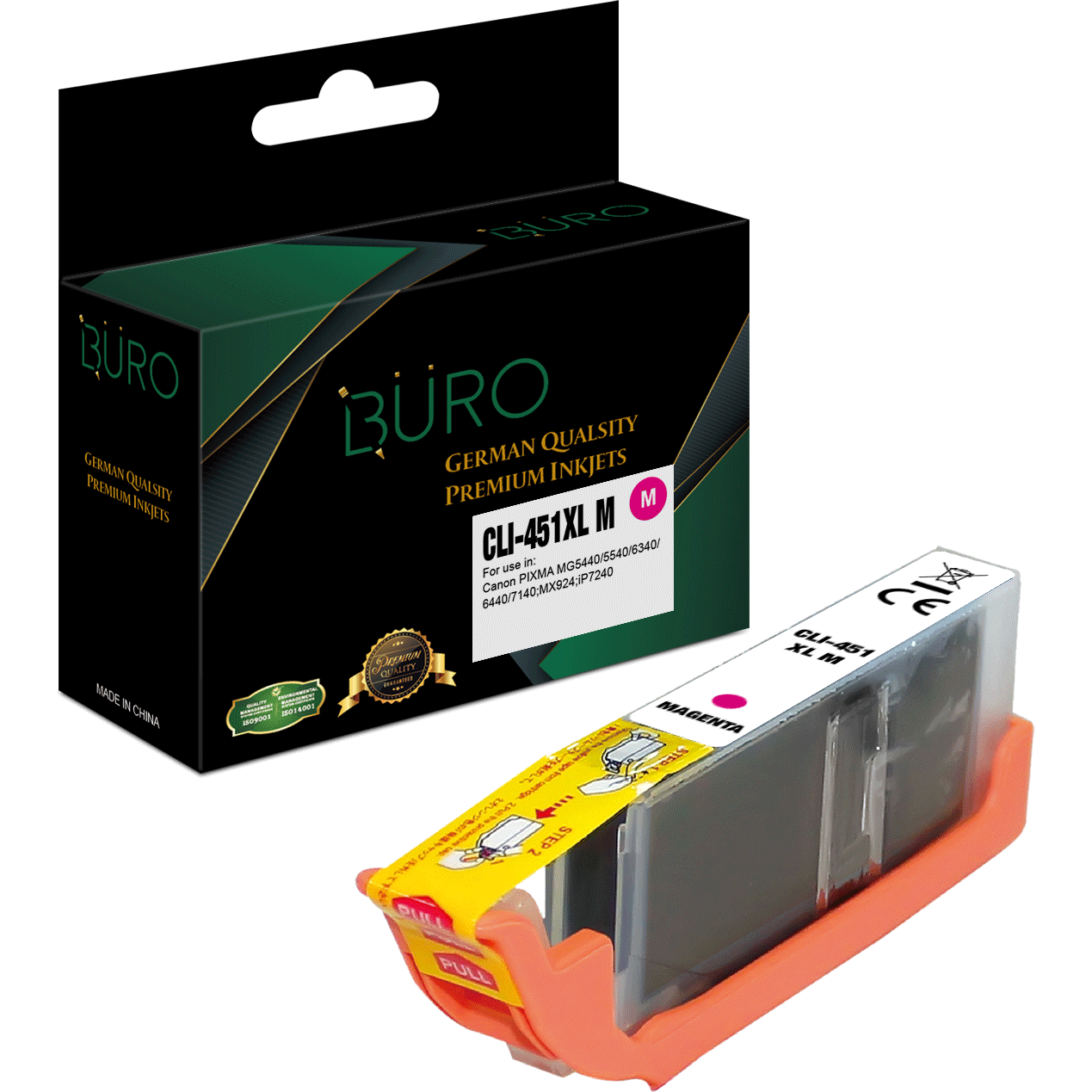Compatible Canon Cli 451 Xl Magenta Buro-Compatible Inks-Compatibles-Star Light Kuwait