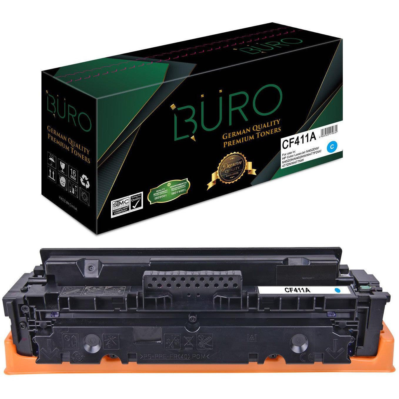 Compatible Hp 410A Cf411A Cyan Buro-Compatible Inks-Compatibles-Star Light Kuwait