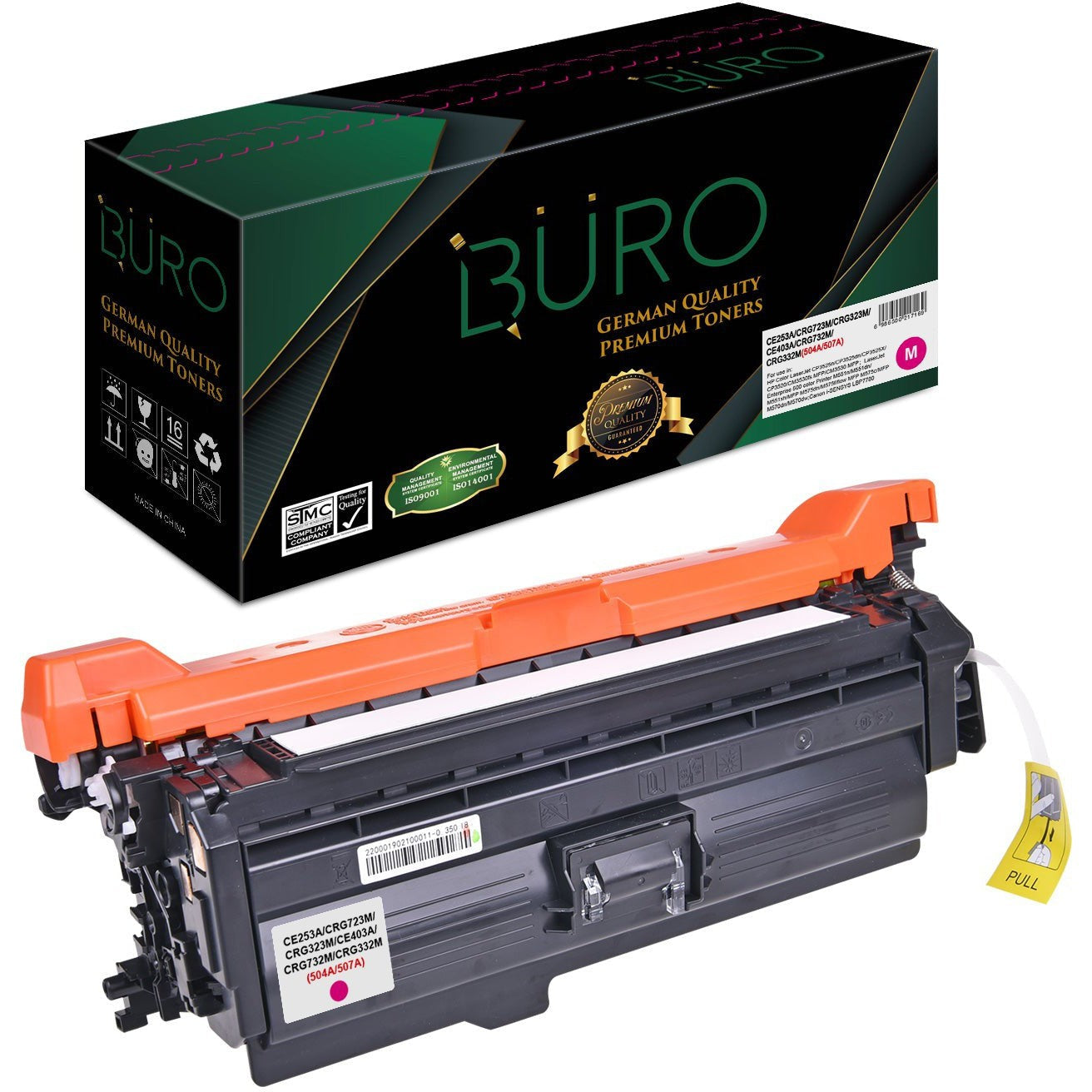 Compatible Hp Ce403A Ce253 504A 507A Magenta Buro-Compatible Inks-Compatibles-Star Light Kuwait