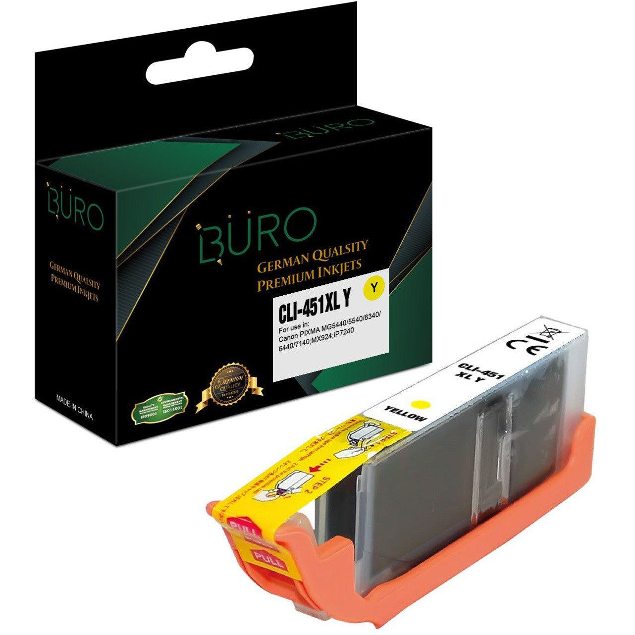 Comptible Canon Cli 451 Xl Yellow Ink Buro-Compatible Inks-Canon-Star Light Kuwait