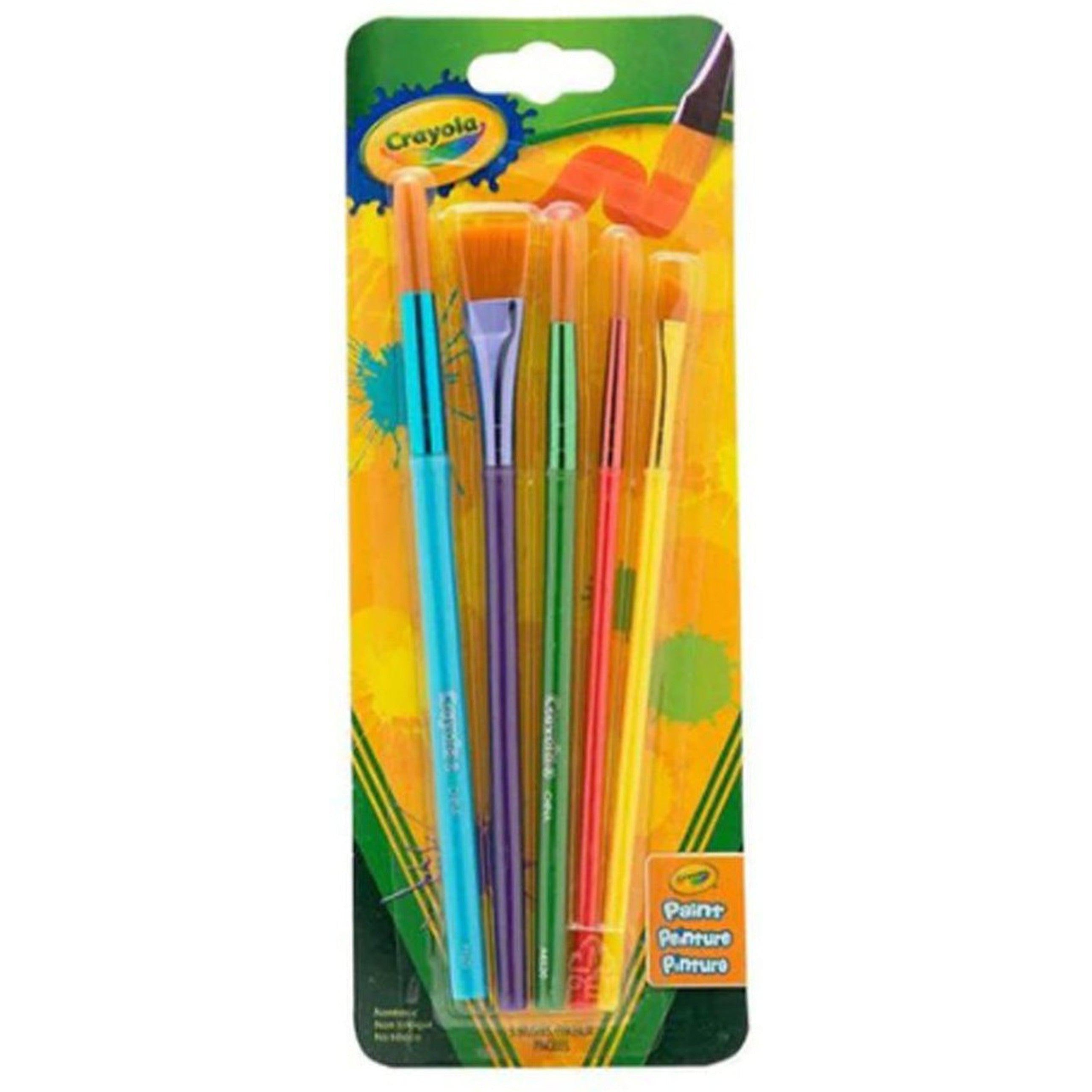Crayola Brush Set Of 5-Art Sets And Material-Crayola-Star Light Kuwait