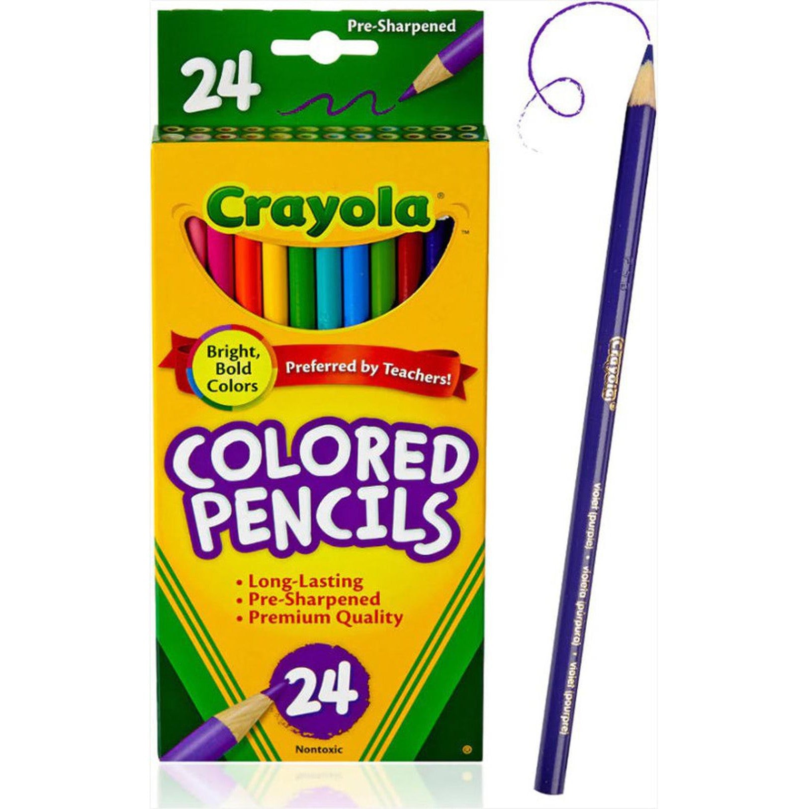Crayola Colored Pencils 24 Colors-Pencils-Crayola-Star Light Kuwait
