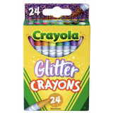 Crayola Glitter Crayons 24 Colors-Drawing And Coloring-Crayola-Star Light Kuwait
