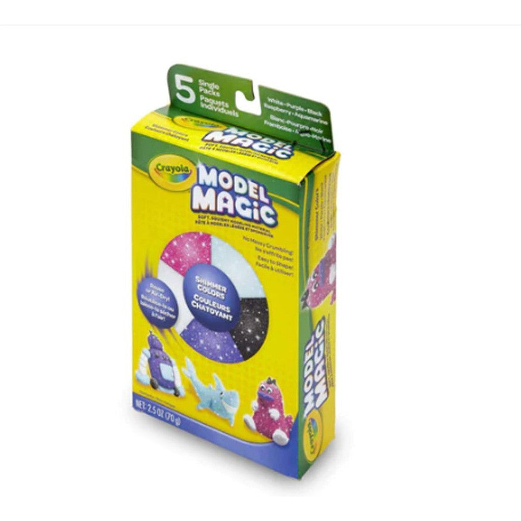 Crayola Model Magic Dough Shimmer Set Craft Pack-Art Sets And Material-Crayola-Star Light Kuwait