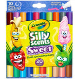 Crayola Silly Scents Sweet Dual Ended Markers 20 Colors-Drawing And Coloring-Crayola-Star Light Kuwait