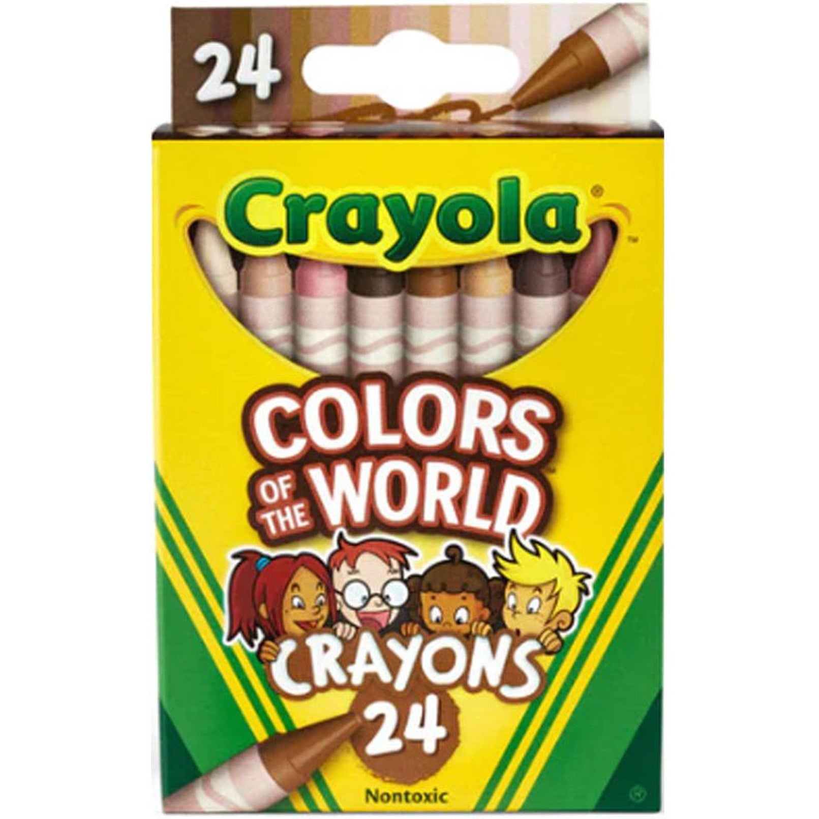 Crayola Skin Tone Crayons 24 Colors-Drawing And Coloring-Crayola-Star Light Kuwait