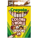 Crayola Skin Tone Crayons 24 Colors-Drawing And Coloring-Crayola-Star Light Kuwait