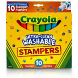 Crayola Ultra Clean Washable Stampers 10 Colors-Drawing And Coloring-Crayola-Star Light Kuwait