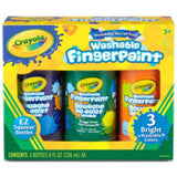 Crayola Washable Finger Paint 3 Bottles 8 Oz-Drawing And Coloring-Crayola-Star Light Kuwait