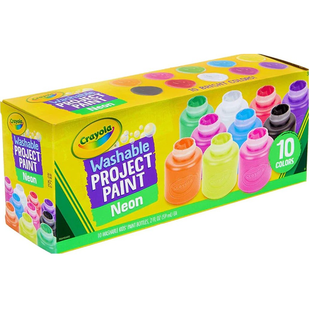 Crayola Washable Project Paint 10 Colors-Drawing And Coloring-Crayola-Star Light Kuwait
