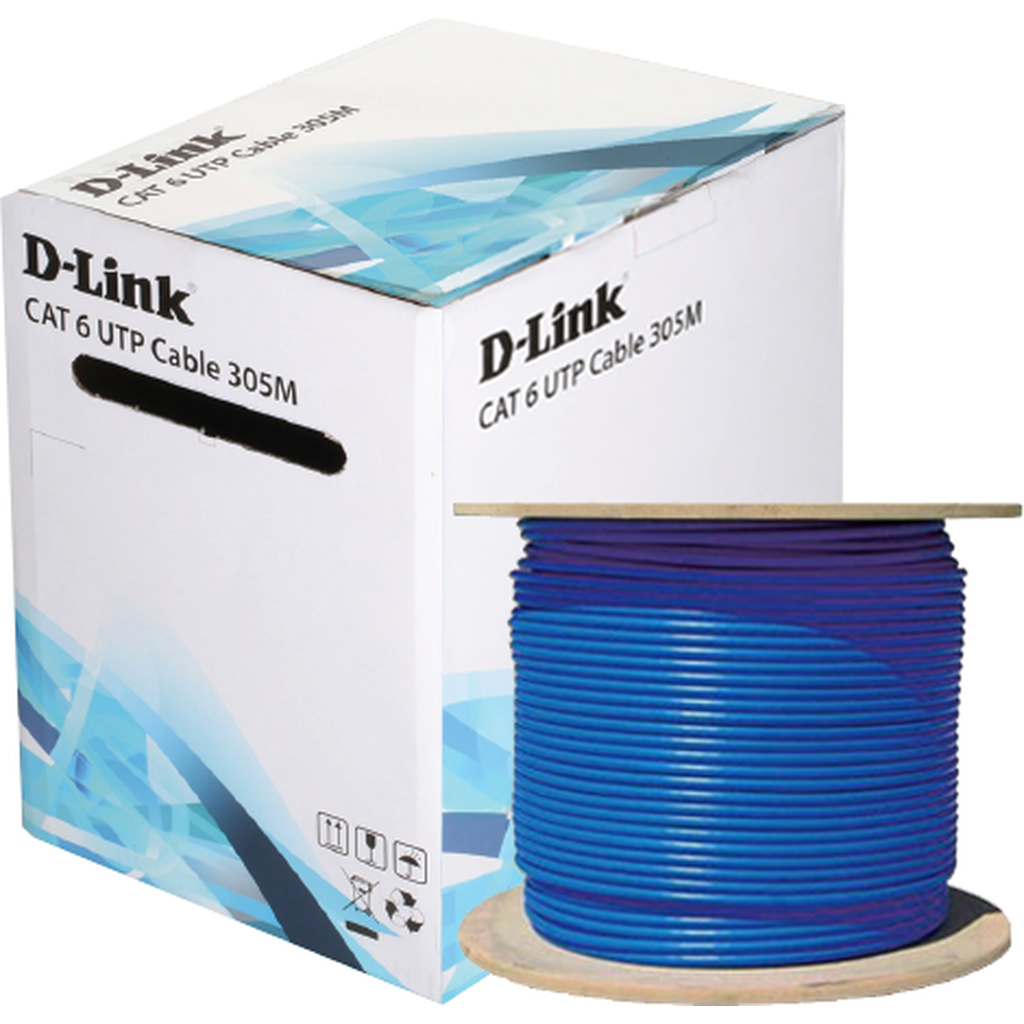 D-Link Cat6 Utp 23Awg Solid : 305 Mtr-Cable-D-Link-Star Light Kuwait