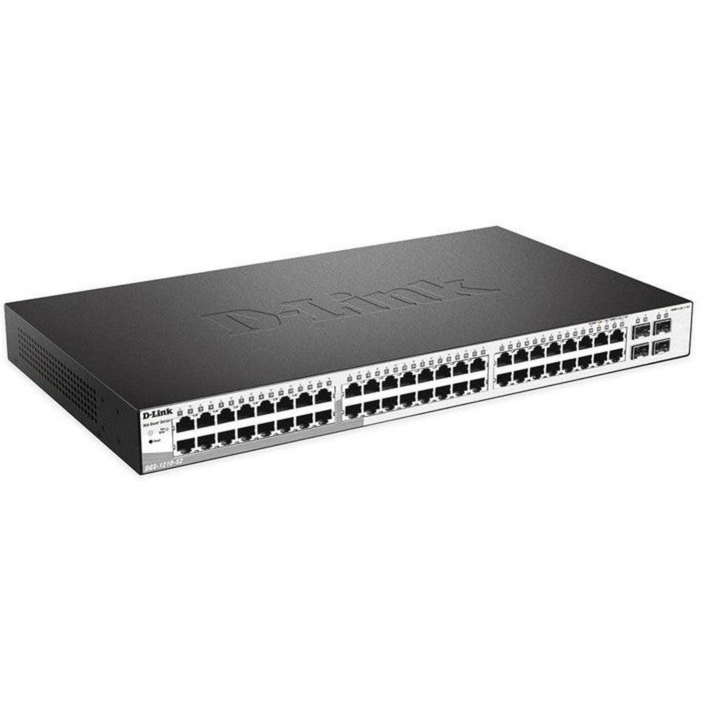 D-Link Dgs-1210-52 - 48-Ports / 4X Combo Sfp / Gigabit / Managed / Desktop / Rack (1U)-Dlink-D-Link-Star Light Kuwait