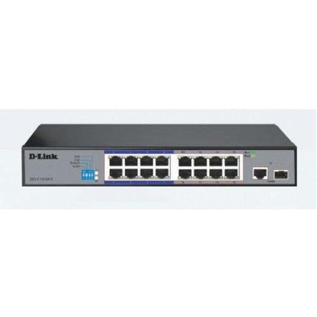 D-Link Poe Switch 16 Port 10/100 Unmanaged Des-F1016P-Dlink-D-Link-Star Light Kuwait