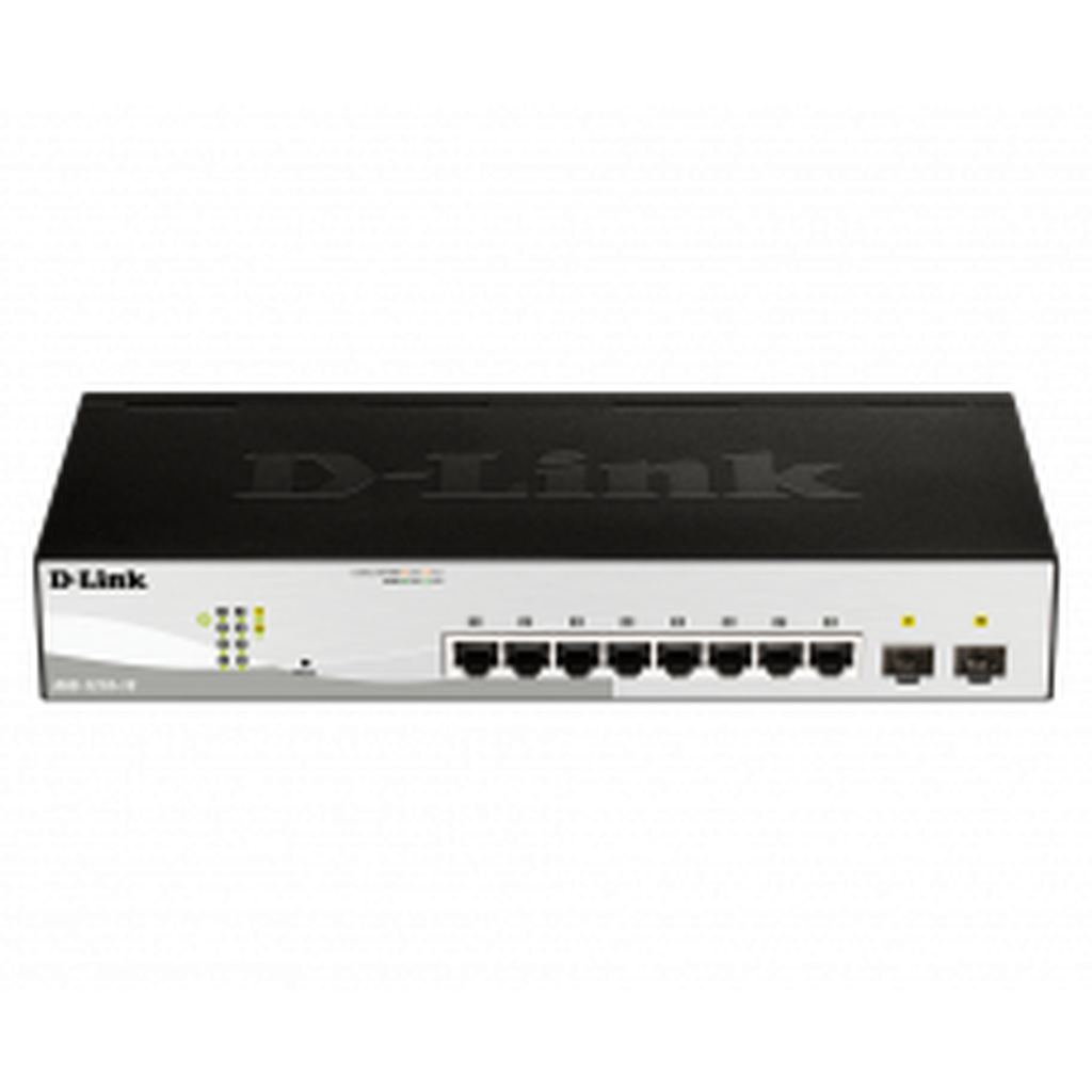 D-Link Switch 8 Port Gigabit Managed 2 Sfp Dgs-1210-10-Dlink Poe Switches-D-Link-Star Light Kuwait