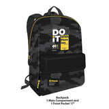 PAUSE DO IT WITH PASSION SCHOOL BACK-PACK (BLACK)