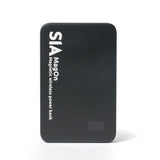 SIA MagOn Magnetic power bank metal Body PD 20W-Wireless Charging 15W 10000Mah black