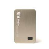 SIA MagOn Magnetic power bank metal Body PD 20W -Wireless Charging 15W5000Mah natural Titanume