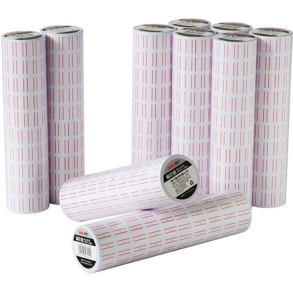 Deli 10 Roll Adhesive Price Labels 10 Rolls Per Pkt-Labels-Deli-Star Light Kuwait